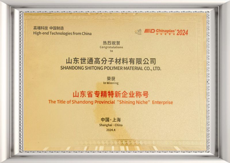 Shandong Province specialized and special new enterprise title